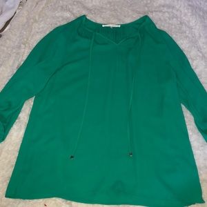 Green blouse. Size medium